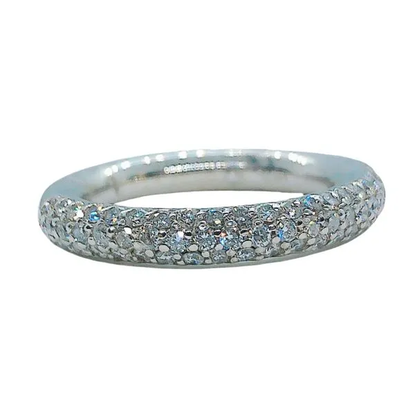 Pave Diamond Wedding Band Joint Venture Jewelry Cary, NC