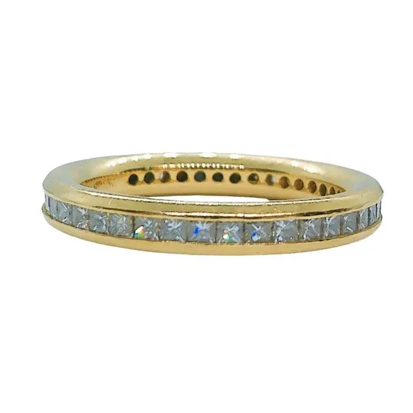 Princess Cut Diamond Eternity Wedding Band Image 2 Joint Venture Jewelry Cary, NC