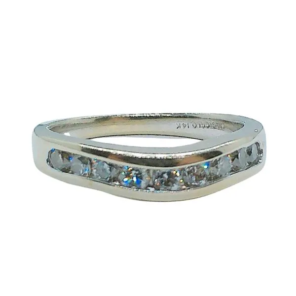Curved Diamond Wedding Band Joint Venture Jewelry Cary, NC