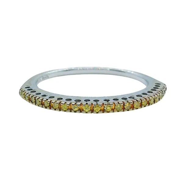 Yellow Diamond Wedding Band Joint Venture Jewelry Cary, NC
