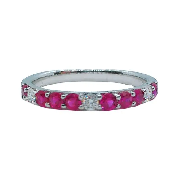 Ruby and Diamond Wedding Band Joint Venture Jewelry Cary, NC