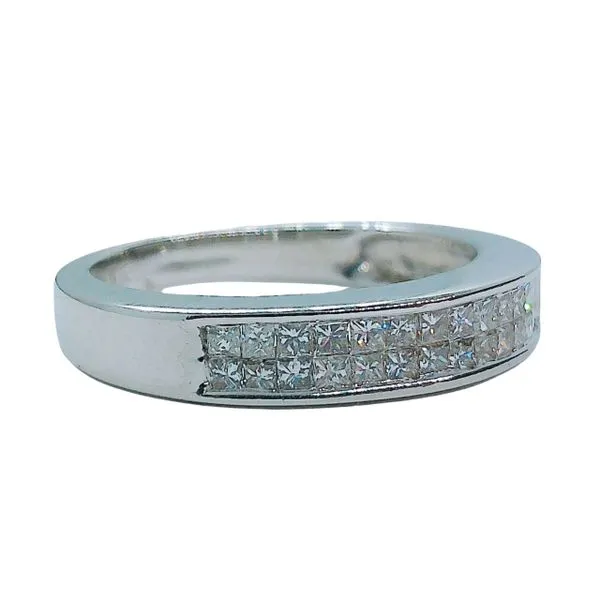 Princess Cut Diamond Wedding Band Image 2 Joint Venture Jewelry Cary, NC