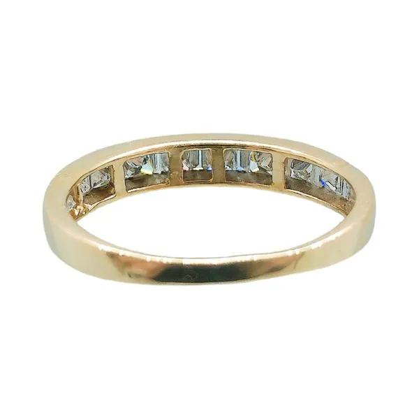 14k Yellow Gold 1.38 CT Diamond Wedding Band with Princess & Baguette Cuts Image 2 Joint Venture Jewelry Cary, NC