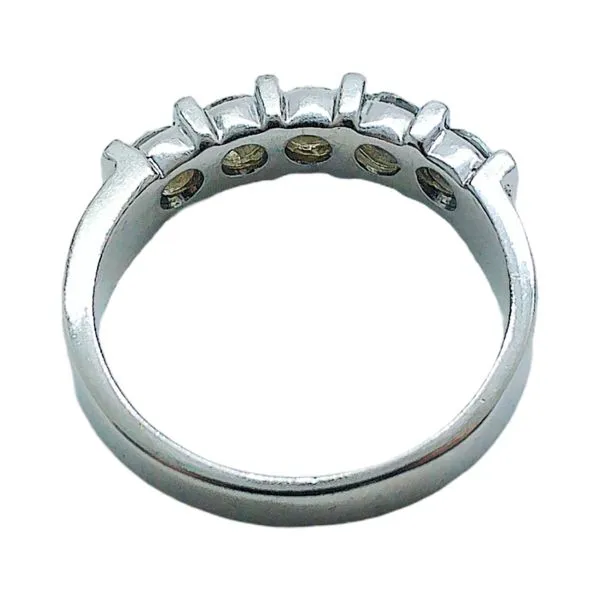 14k White Gold Diamond Band Ring with Vertical Bar Design – 0.50 CTW Image 3 Joint Venture Jewelry Cary, NC