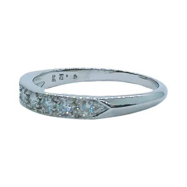 14k White Gold 3mm Diamond Wedding Band - .20 CTW Image 2 Joint Venture Jewelry Cary, NC