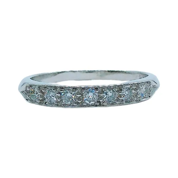 14k White Gold 3mm Diamond Wedding Band - .20 CTW Joint Venture Jewelry Cary, NC