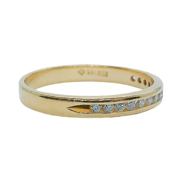 14K Yellow Gold Channel-Set Diamond Band Image 2 Joint Venture Jewelry Cary, NC