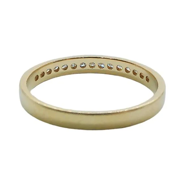14K Yellow Gold Channel-Set Diamond Band Image 3 Joint Venture Jewelry Cary, NC