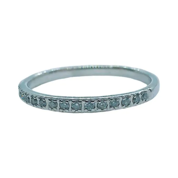 14K White Gold Diamond Band – 1.88mm Wide Image 2 Joint Venture Jewelry Cary, NC