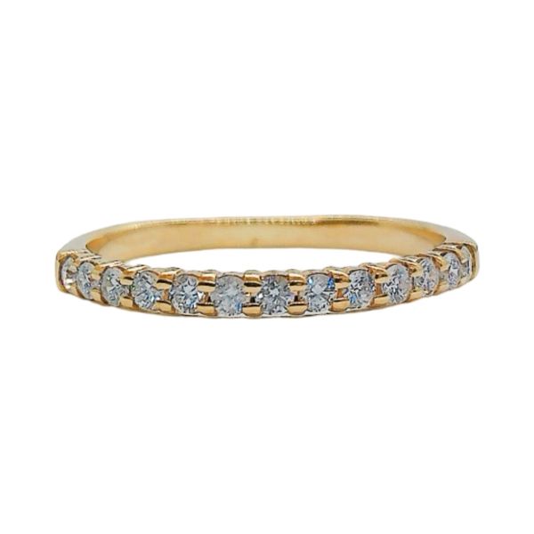 10K Yellow Gold Diamond Estate Wedding Band Joint Venture Jewelry Cary, NC