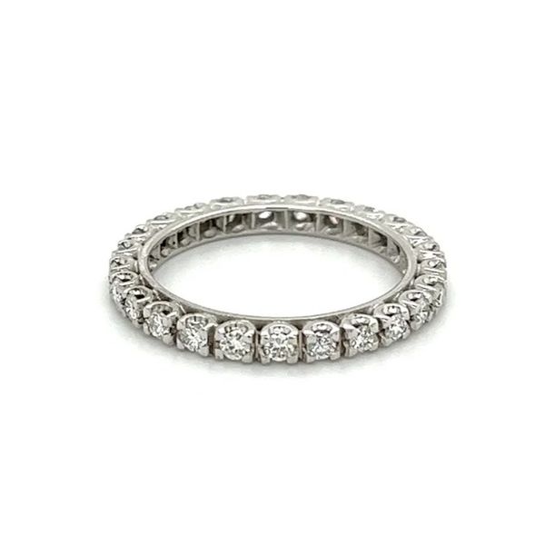 Platinum 0.90 CTW Diamond Eternity Band | 25 Round Brilliant Diamonds Joint Venture Jewelry Cary, NC