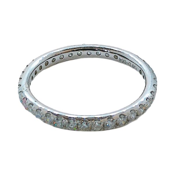 18K White Gold 0.64 CTW Shared Prong Diamond Eternity Band Image 2 Joint Venture Jewelry Cary, NC