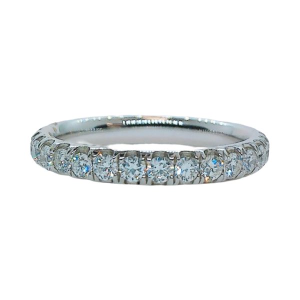 18K White Gold 1.03ctw Diamond Eternity Band Joint Venture Jewelry Cary, NC