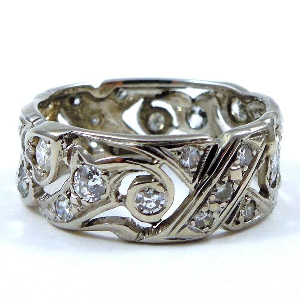 Wide Vintage Wedding Band. Joint Venture Jewelry Cary, NC