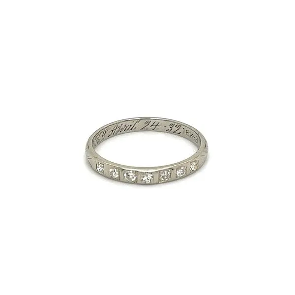 Art Deco Diamond Wedding Band Joint Venture Jewelry Cary, NC