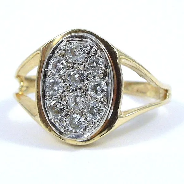Oval Split Shank Ring Joint Venture Jewelry Cary, NC