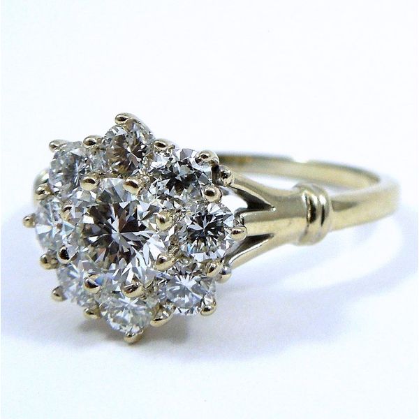 Diamond Cluster Ring Image 2 Joint Venture Jewelry Cary, NC
