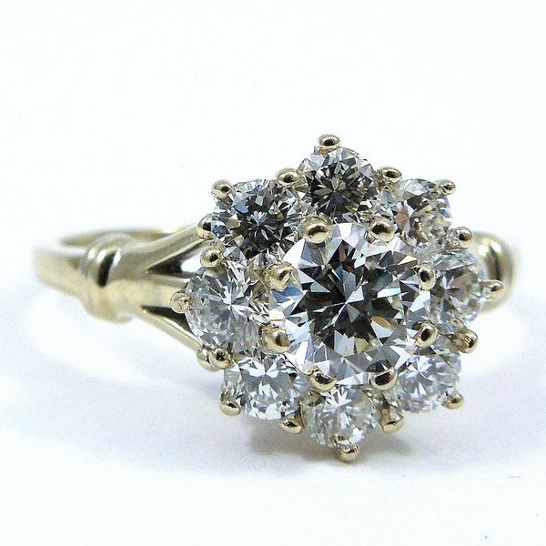 Diamond Cluster Ring Joint Venture Jewelry Cary, NC