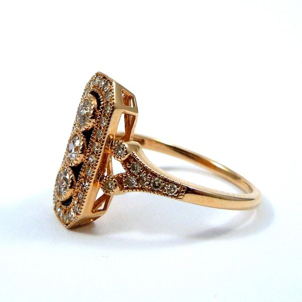 Vintage Inspired Diamond Ring Image 2 Joint Venture Jewelry Cary, NC