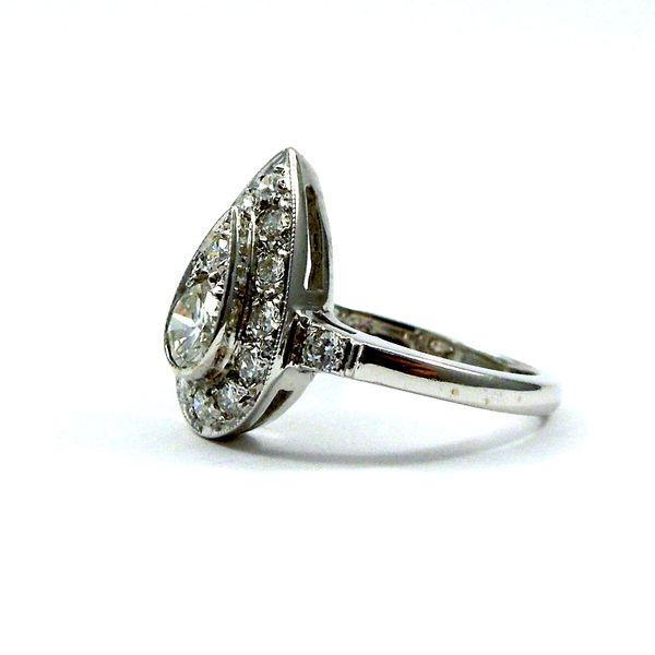Pear Shaped Halo Diamond Fashion Ring Image 2 Joint Venture Jewelry Cary, NC