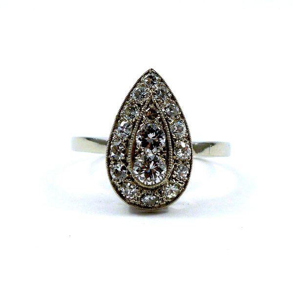 Pear Shaped Diamond Cluster Ring Joint Venture Jewelry Cary, NC