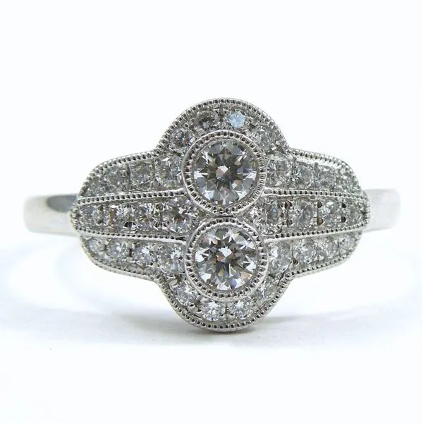 Antique Style Diamond Fashion Ring Joint Venture Jewelry Cary, NC