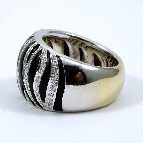 Roberto Coin Onyx and Diamond Ring Image 2 Joint Venture Jewelry Cary, NC