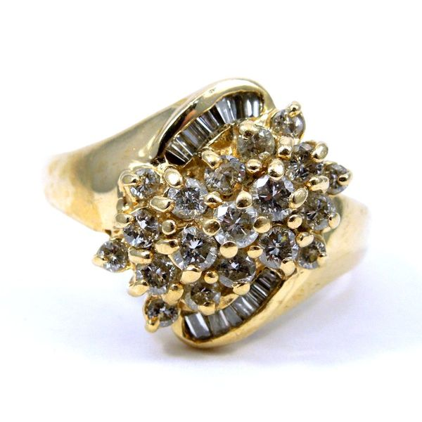 Bypass Diamond Cluster Fashion Ring Joint Venture Jewelry Cary, NC