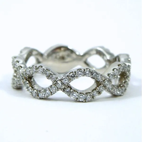 Infinity Diamond Wedding Band Joint Venture Jewelry Cary, NC