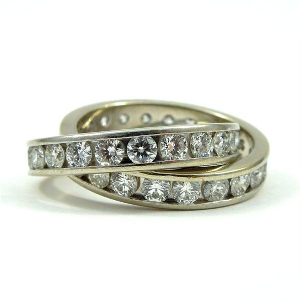 Double Linked Diamond Bands Joint Venture Jewelry Cary, NC