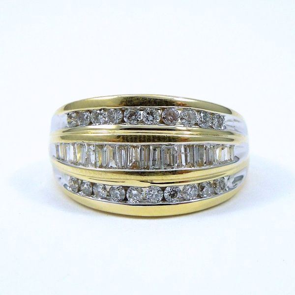 Three Row Diamond Band Style Ring Joint Venture Jewelry Cary, NC