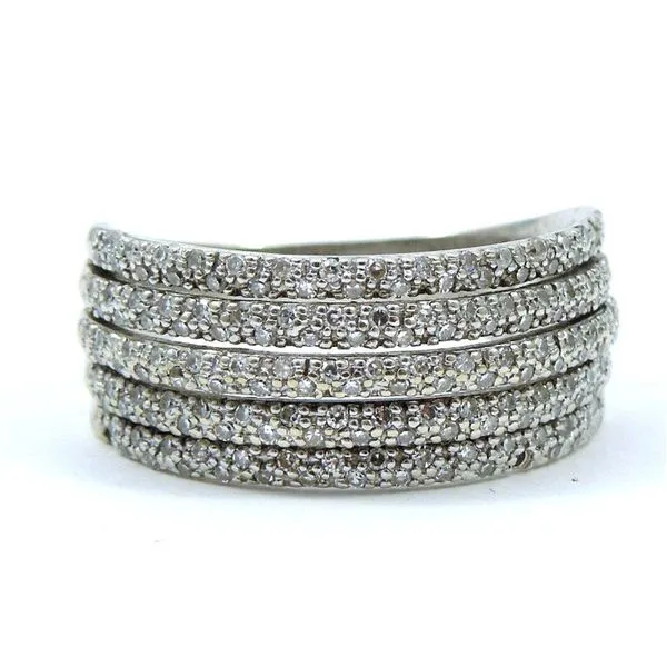 Five Row Diamond Band Style Ring Joint Venture Jewelry Cary, NC