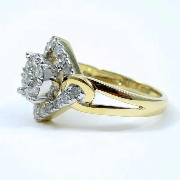 Diamond Cluster Ring Image 2 Joint Venture Jewelry Cary, NC