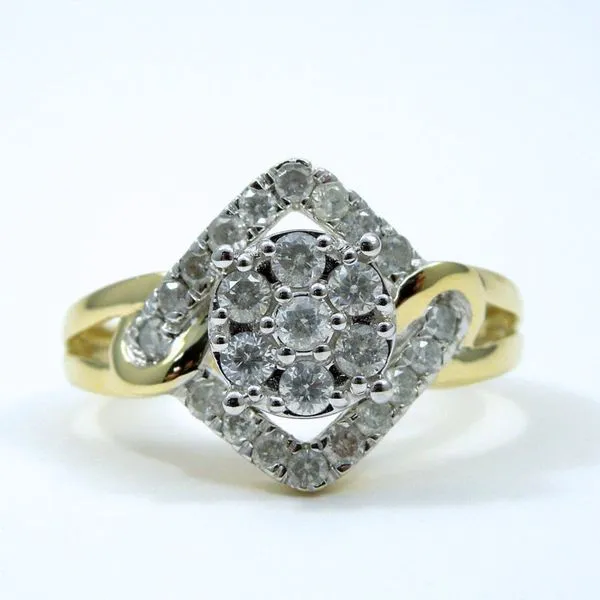 Diamond Cluster Ring Joint Venture Jewelry Cary, NC