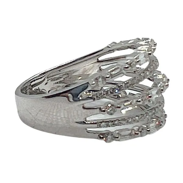 Five Row Diamond Fashion Band Image 2 Joint Venture Jewelry Cary, NC