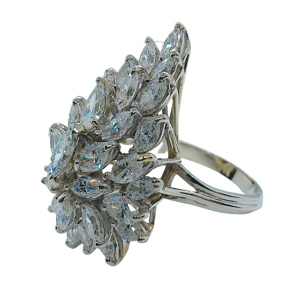 Marquise and Pear Cut Diamond Cluster Ring Image 2 Joint Venture Jewelry Cary, NC