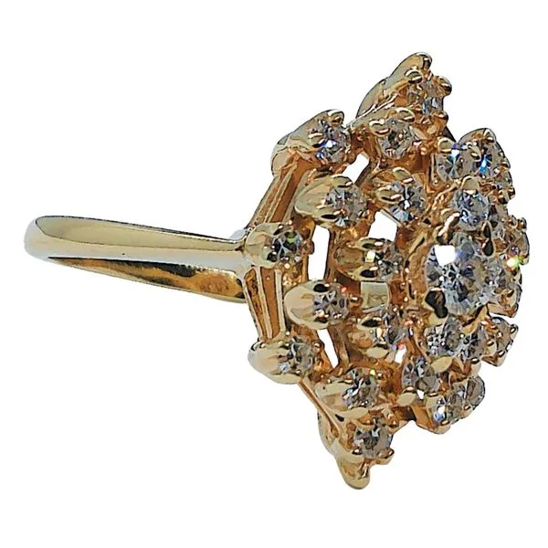 Diamond Cluster Ring Image 2 Joint Venture Jewelry Cary, NC