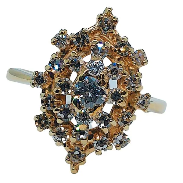 Diamond Cluster Ring Joint Venture Jewelry Cary, NC