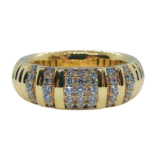 Wide Diamond Band Style Ring Joint Venture Jewelry Cary, NC