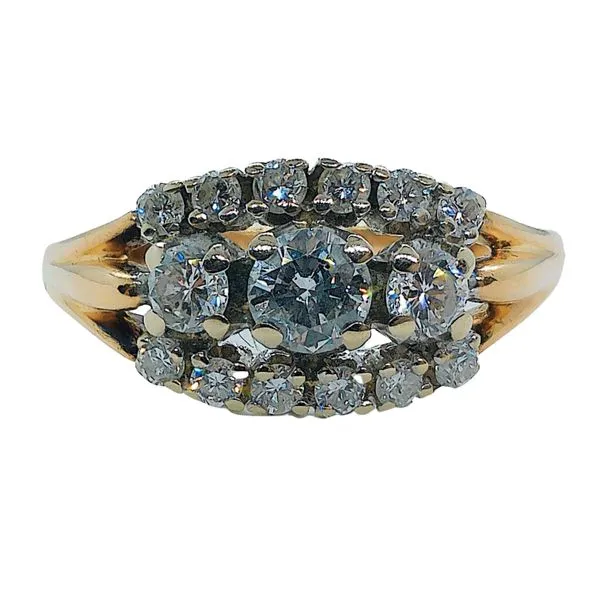 Three Row Diamond Fashion Ring Joint Venture Jewelry Cary, NC