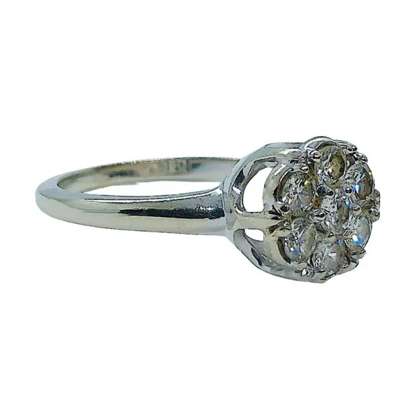 Round Diamond Cluster Ring Image 2 Joint Venture Jewelry Cary, NC