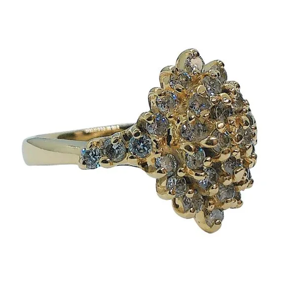 Diamond Cluster Ring Image 2 Joint Venture Jewelry Cary, NC