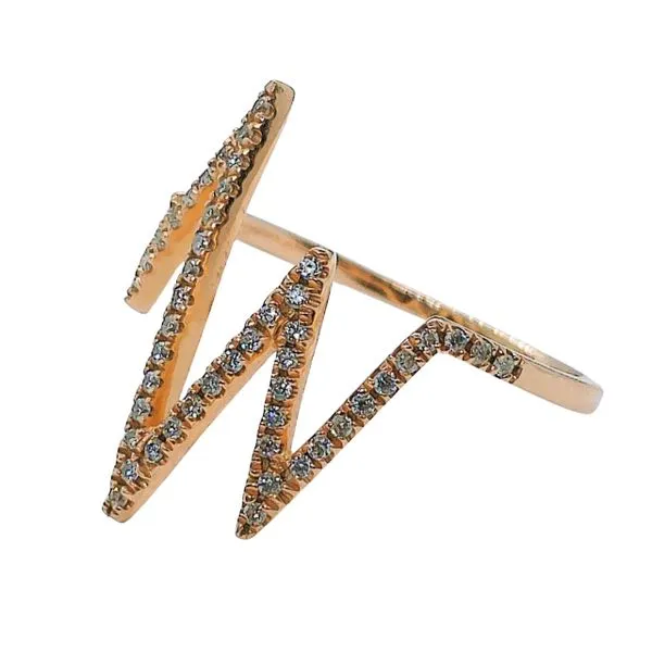 Zig Zag Diamond Ring Image 2 Joint Venture Jewelry Cary, NC
