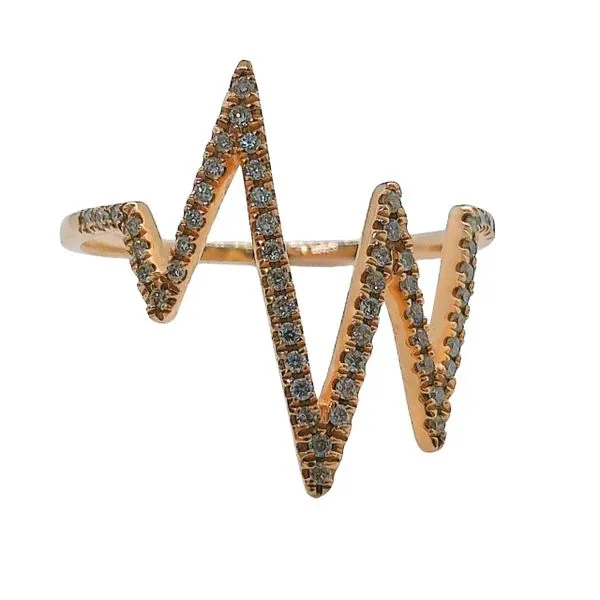 Zig Zag Diamond Ring Joint Venture Jewelry Cary, NC