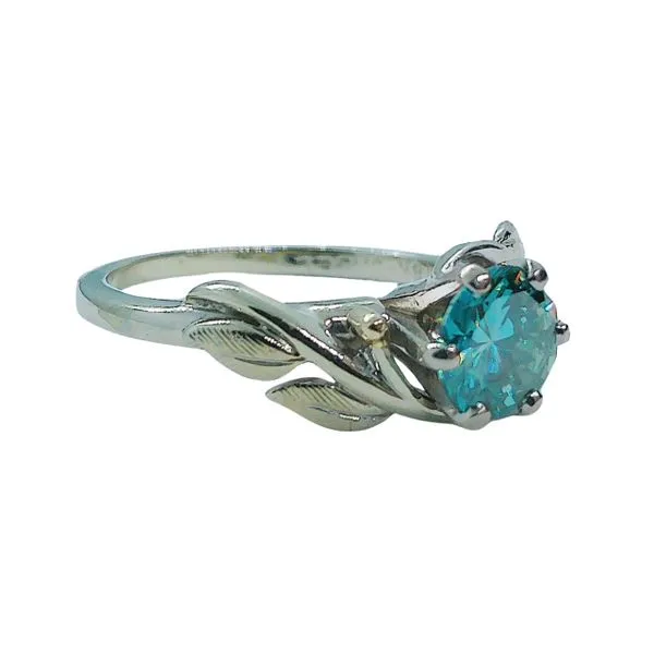 Blue Diamond Engagement Ring Image 2 Joint Venture Jewelry Cary, NC