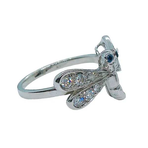 Diamond Dragonfly Ring Image 2 Joint Venture Jewelry Cary, NC