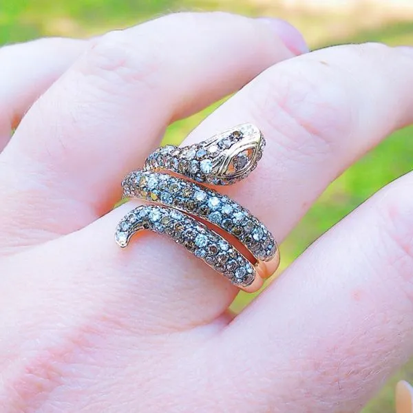 LeVian Diamond Snake Ring Image 3 Joint Venture Jewelry Cary, NC