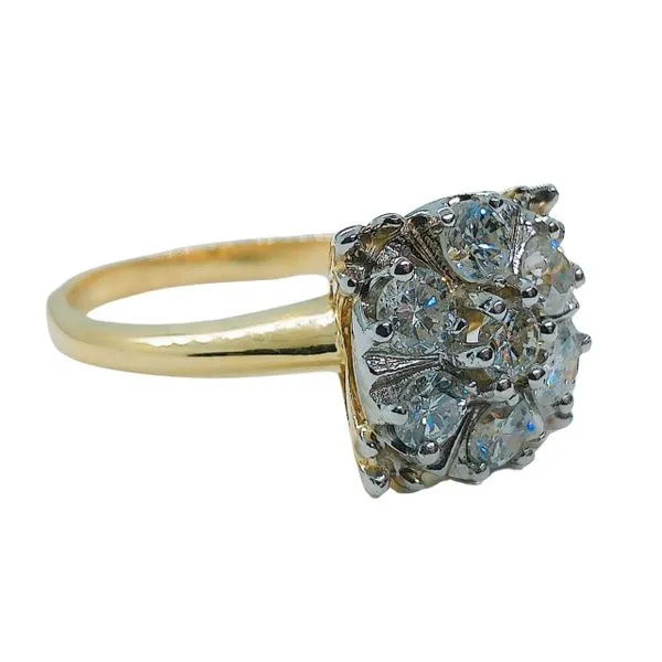 Square Diamond Cluster Ring Image 2 Joint Venture Jewelry Cary, NC