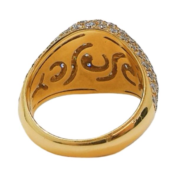 Crivelli 18K Gold 2.02ctw Diamond Pavé Pinky Ring Image 3 Joint Venture Jewelry Cary, NC