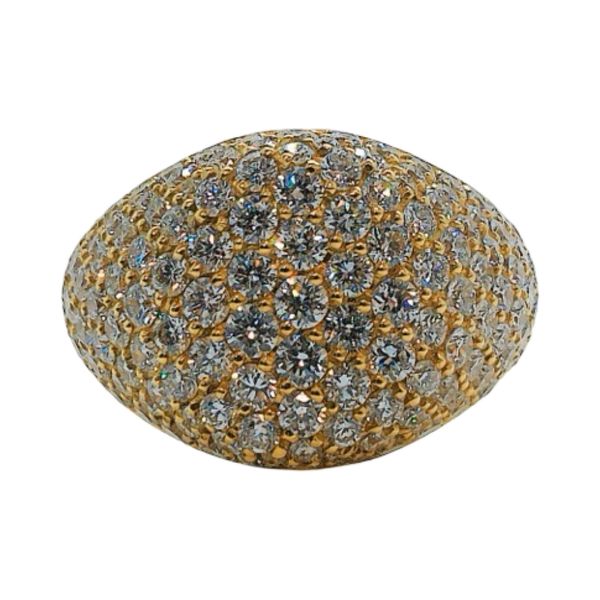Crivelli 18K Gold 2.02ctw Diamond Pavé Pinky Ring Joint Venture Jewelry Cary, NC